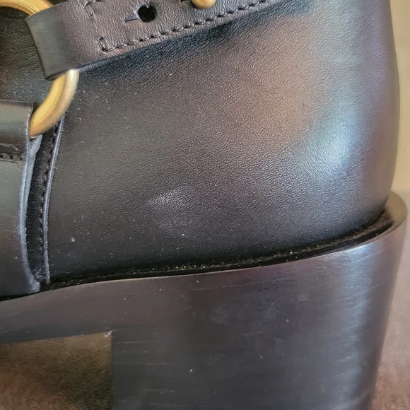 Gucci LIFFORD leather horsebit boots size 36 1/2, pull on - Picture 9 of 12